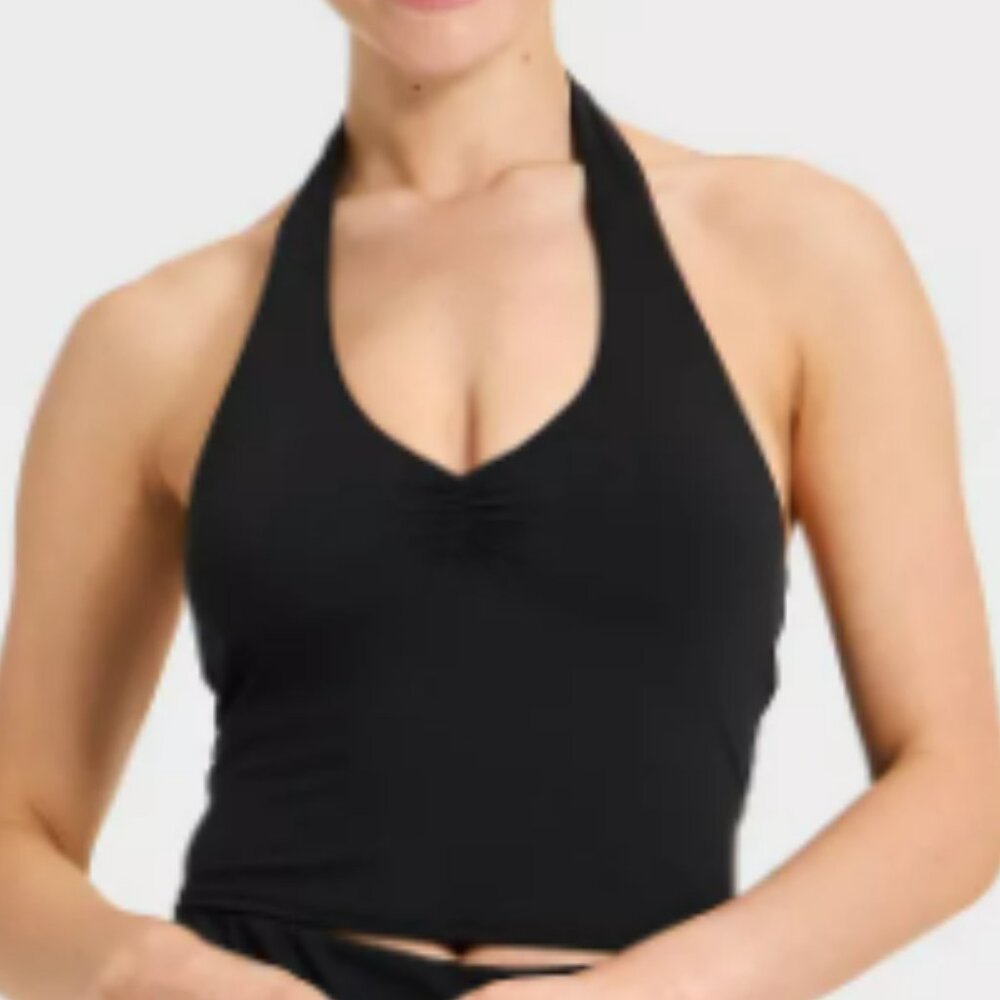 Women's Halter Support Tank Top - JoyLab Black L